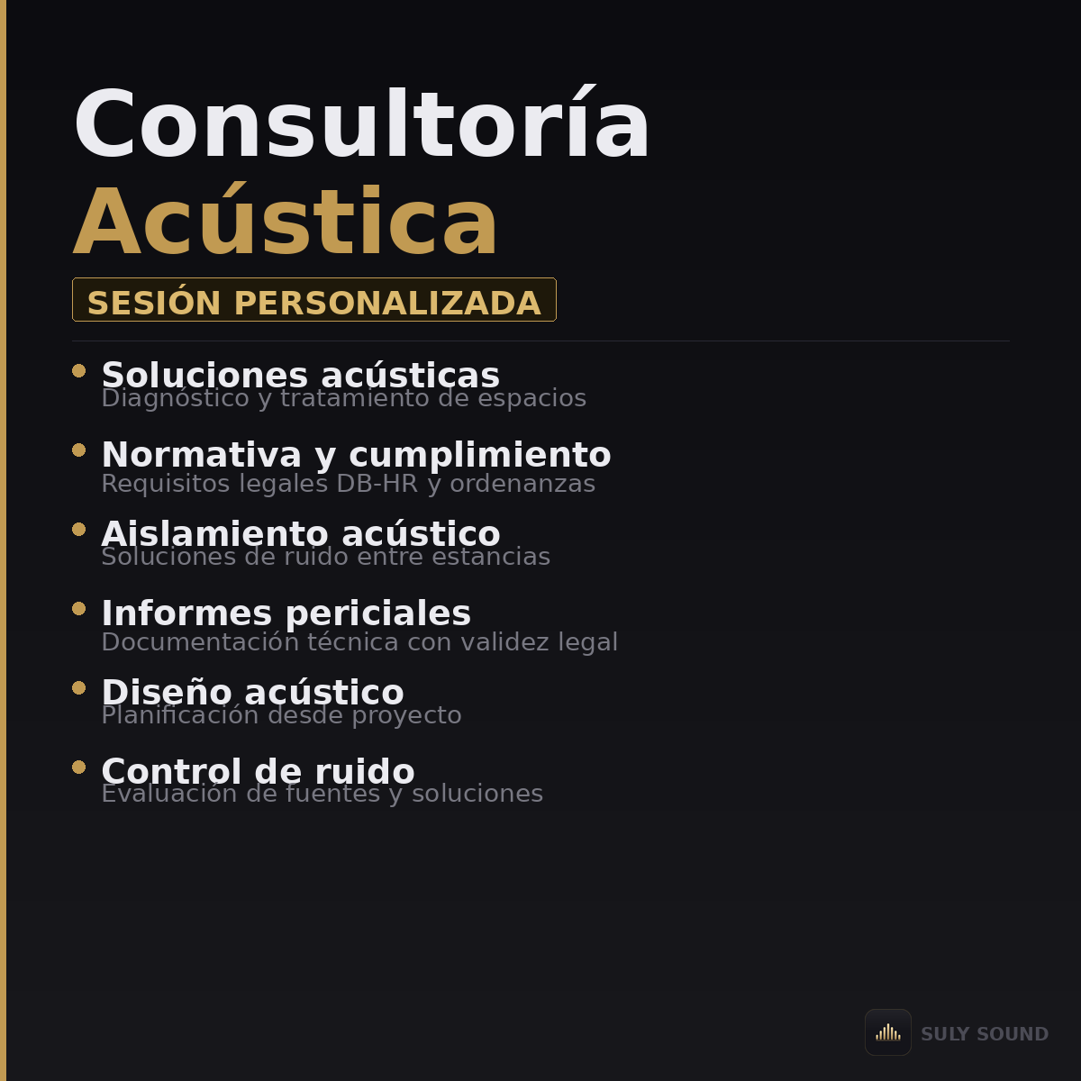 Consultoría acústica